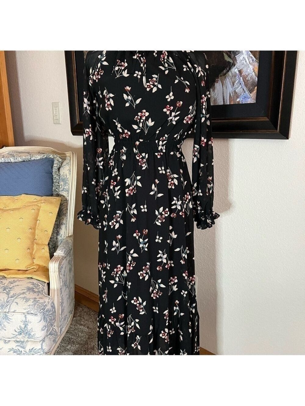 madewell black floral dress NWOT Maxi Size XS Get your ticket – AW-DR-10405 Perfect for a dinner Size:UK 13 / EU 32 / USA 2 / (210mm length)